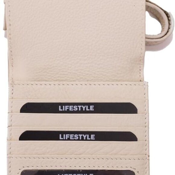 Genuine Leather Crossbody Phone Purse for Women Multi-Pocket ID Window Card Slot - Picture 3 of 6